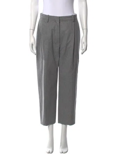 Pre-owned Acne Studios Wool Straight Leg Pants In Grey
