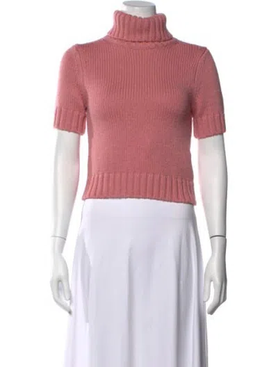 Pre-owned Acne Studios Wool Turtleneck Sweater In Pink