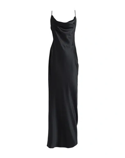 Actualee Woman Maxi Dress Black Size 6 Polyester