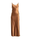 Actualee Woman Maxi Dress Camel Size 4 Polyester In Beige