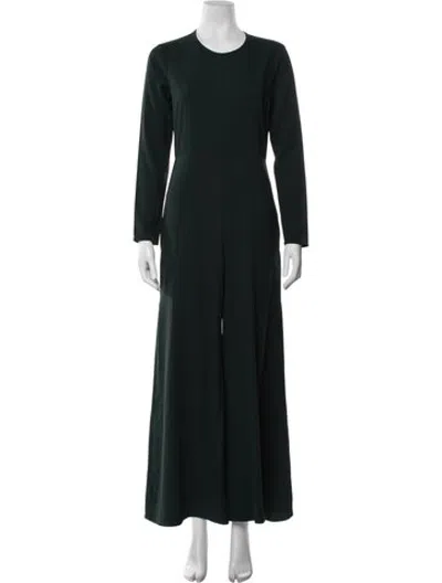 Pre-owned Adam Lippes Crew Neck Jumpsuit In Green