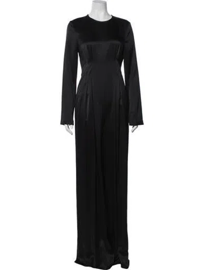 Pre-owned Adam Lippes Silk Crew Neck Jumpsuit In Blue