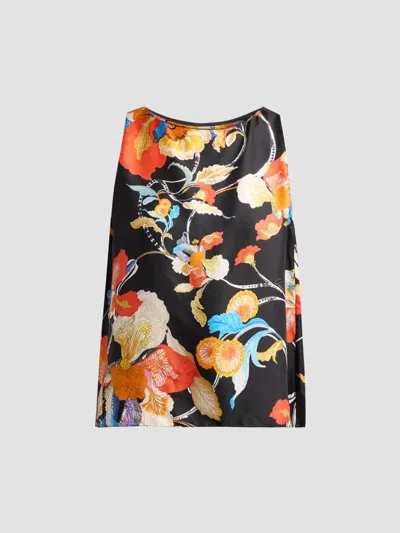 Adam Lippes Women's Nell Floral Silk Twill Top In Multi