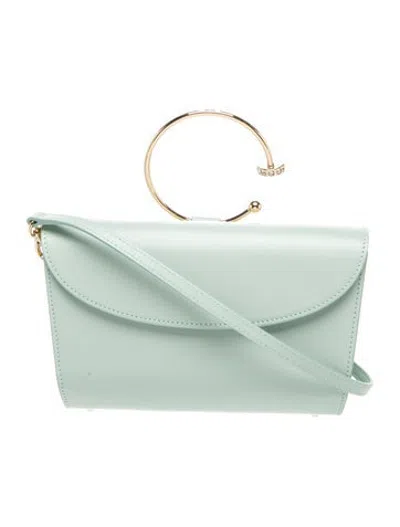 Pre-owned Adeam Leather Top Handle Bag In Green