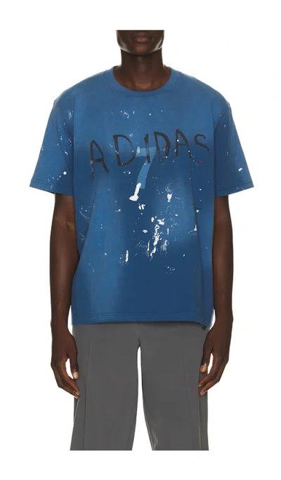 Adidas By Song For The Mute Adi007 Tee In Dusky Petrol