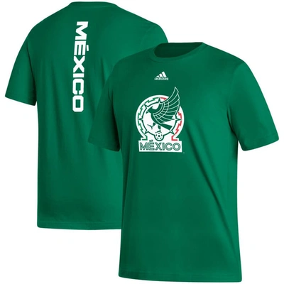 Adidas Originals Adidas Kelly Green Mexico National Team Vertical Back T-shirt
