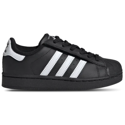 Adidas Originals Kids' Boys  Superstar Ii Elastic Lace In Ftwr White/core Black/core Black