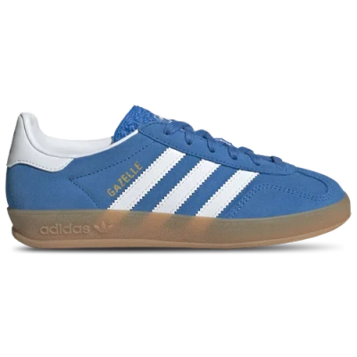 Adidas Originals Kids'  Gazelle Indoor In Blue/brown/white