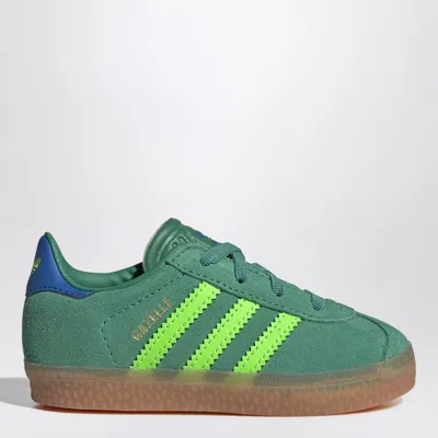 Adidas Originals Kids' Green Gazelle Trainer With Elastic Laces