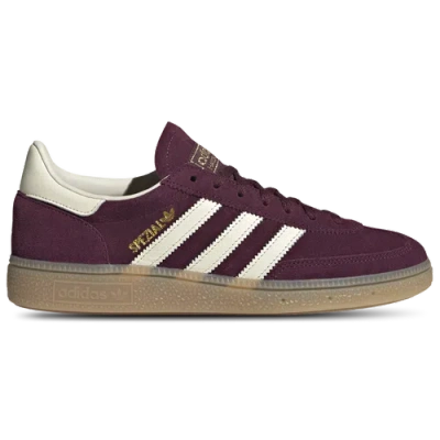 Adidas Originals Handball Spezial In Maroon/cream White/gold Metallic