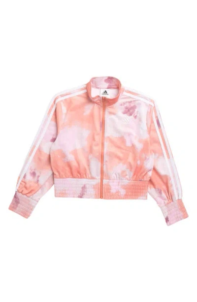 Adidas Originals Kids' Aop Fashion Track Jacket In Pink