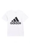 Adidas Originals Adidas Kids' Core Logo Cotton Jersey Graphic T-shirt In White