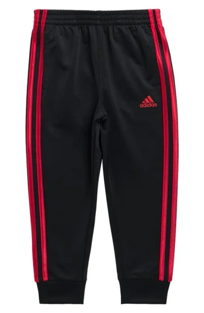 Adidas Originals Kids' Core Tricot Joggers In Black/ Red