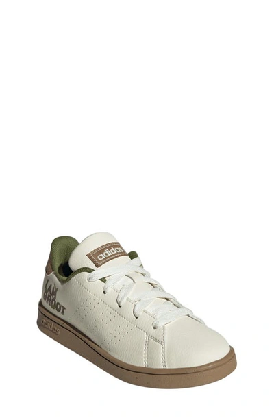 Adidas Originals Kids' I Am Groot Tennis Sneaker In Off White/ Cardboard