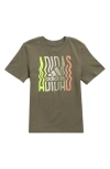 Adidas Originals Kids' In Motion Graphic T-shirt In Olive