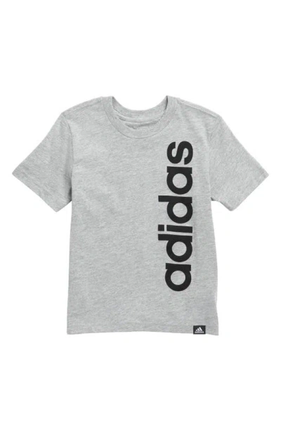 Adidas Originals Adidas Kids' Linear Logo Graphic T-shirt In Grey