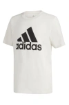 Adidas Originals Adidas Kids' Logo Badge Graphic T-shirt In Cream
