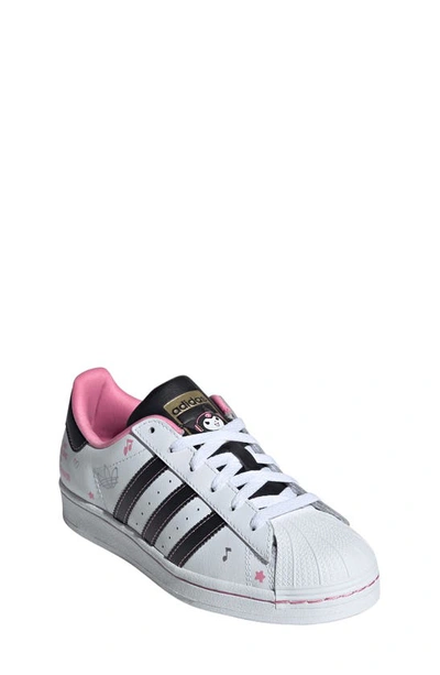 Adidas Originals Kids' Superstar Sneaker In Bliss Pink/ White/ Core Black