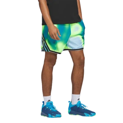 Adidas Originals Mens Adidas Crazy Lite Allover Print Shorts In Shock Cyan/crystal Sky