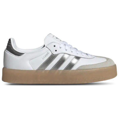 Adidas Originals Sambae In White/silver Metallic