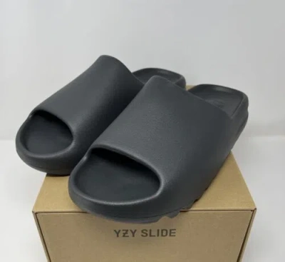 Pre-owned Adidas Originals Size 14 - Adidas Yeezy Slide Onyx - Ds Brand In Black