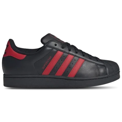 Adidas Originals Superstar Ii In Core Black/better Scarlet/core Black