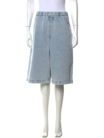 Pre-owned Adidas X Entire Studios Knee-length Shorts In Blue