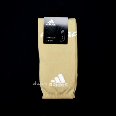 Pre-owned Adidas X Gosha Rubchinskiy Gosha Adidas Beige Tan Logo Knit Socks Ss18 Ds