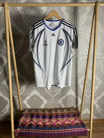 Pre-owned Adidas X Soccer Jersey Vintage Adidas Fc Chelsea Soccer Jersey Very Y2k Retro In White