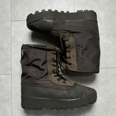 Pre-owned Adidas X Yeezy Season Adidas Yeezy 950 Chocolate Rock Boots In Brown