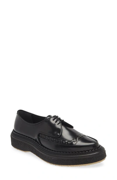 Adieu Creeper Sole Derby In Black