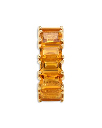 Adina Reyter 14k Yellow Gold Citrine Baguette Big Bead Pendant