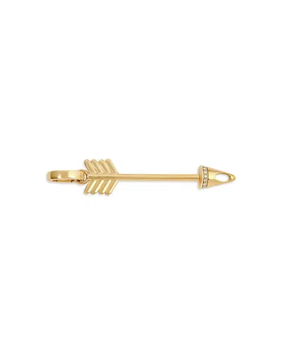 Adina Reyter 14k Yellow Gold Diamond Arrow Charm For Mini Beads