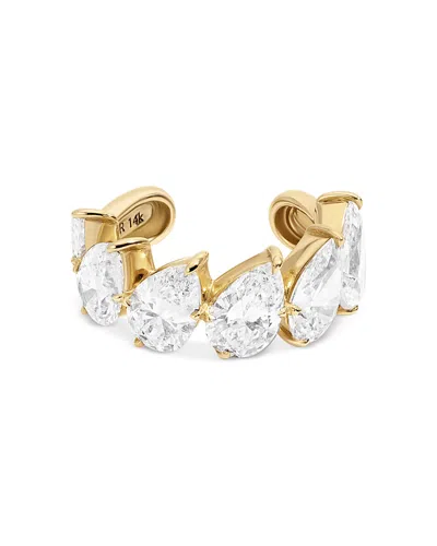 Adina Reyter 14k Yellow Gold Lab Grown Diamond Pear Shaped Ear Cuff