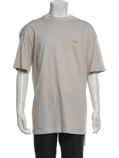 Pre-owned Adish Graphic Print Crew Neck T-shirt W/ Tags In Neutrals