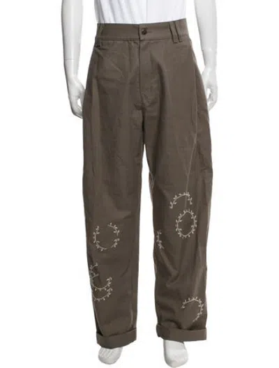 Pre-owned Adish Patterned Pants In Neutrals