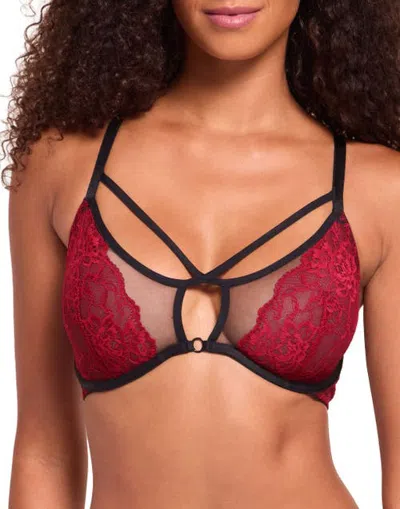 Adore Me Saveria Unlined Plunge Bra In Brown