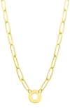 Adornia 14k Gold Plated Mini Initial Pendant Necklace