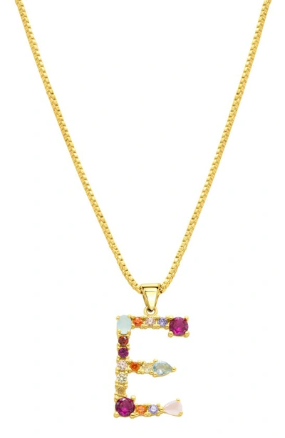 Adornia Cz Initial Pendant Necklace In Gold-e