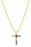 Adornia Cz Initial Pendant Necklace In Gold- T
