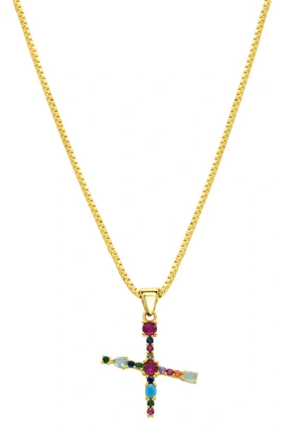 Adornia Cz Initial Pendant Necklace In Gold-x