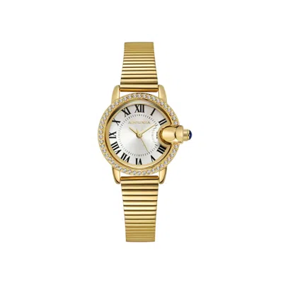 Adornia Gold London Watch With White Face