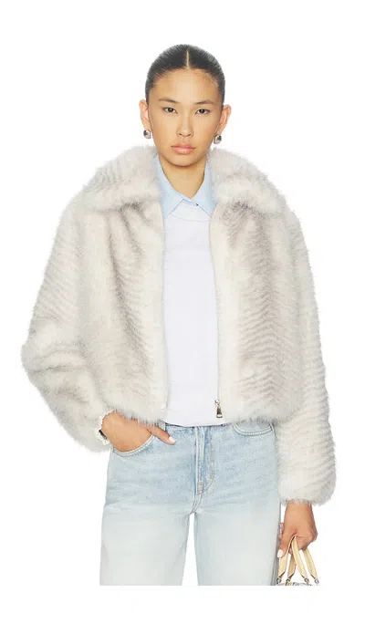 Adrienne Landau Katrina Jacket In Gray