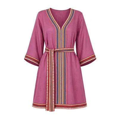 Adrift Clothing Women's Pink Sacha Shift Dress In Orchid