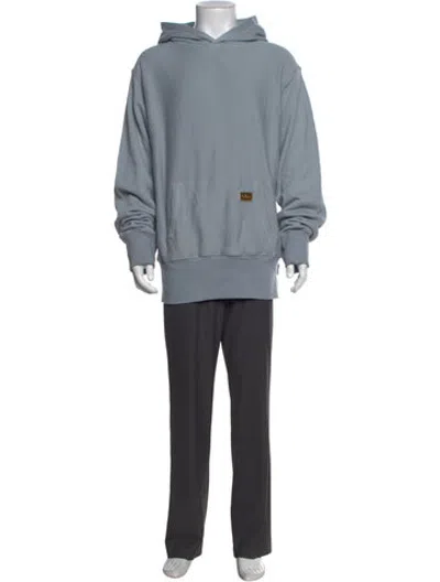 Pre-owned Advisory Board Crystals Crew Neck Long Sleeve Hoodie In Blue