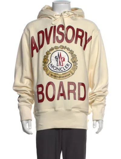 Pre-owned Advisory Board Crystals Graphic Print Crew Neck Hoodie In Neutrals