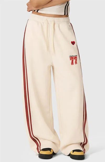 Aelfric Eden Women's Striped Super Baggy Barrel Sweatpants In Yellow In Pink