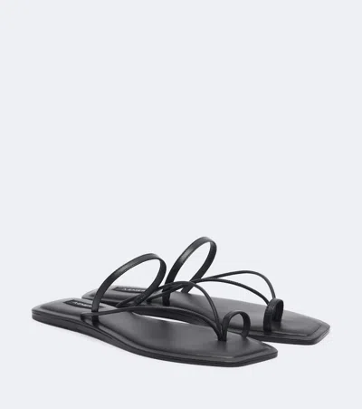 A.emery A. Emery Sawyer Leather Sandals In Black