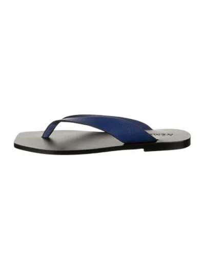 Pre-owned A.emery Leather Flip Flops In Blue