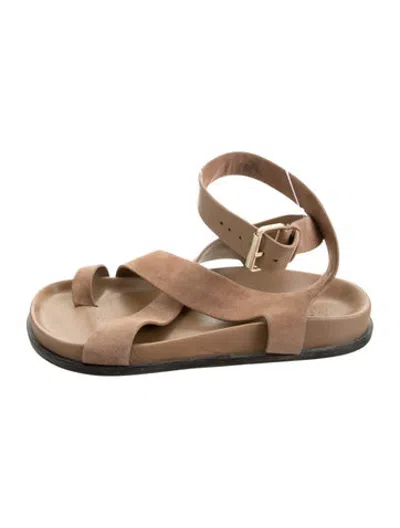 Pre-owned A.emery Suede Sandals In Brown